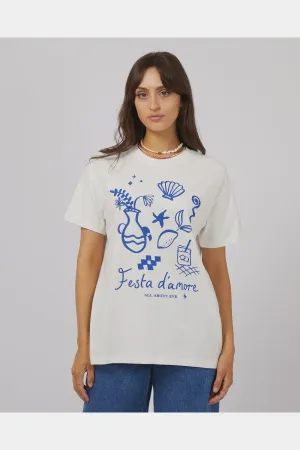 All About Eve Amore Standard Tee Vintage White