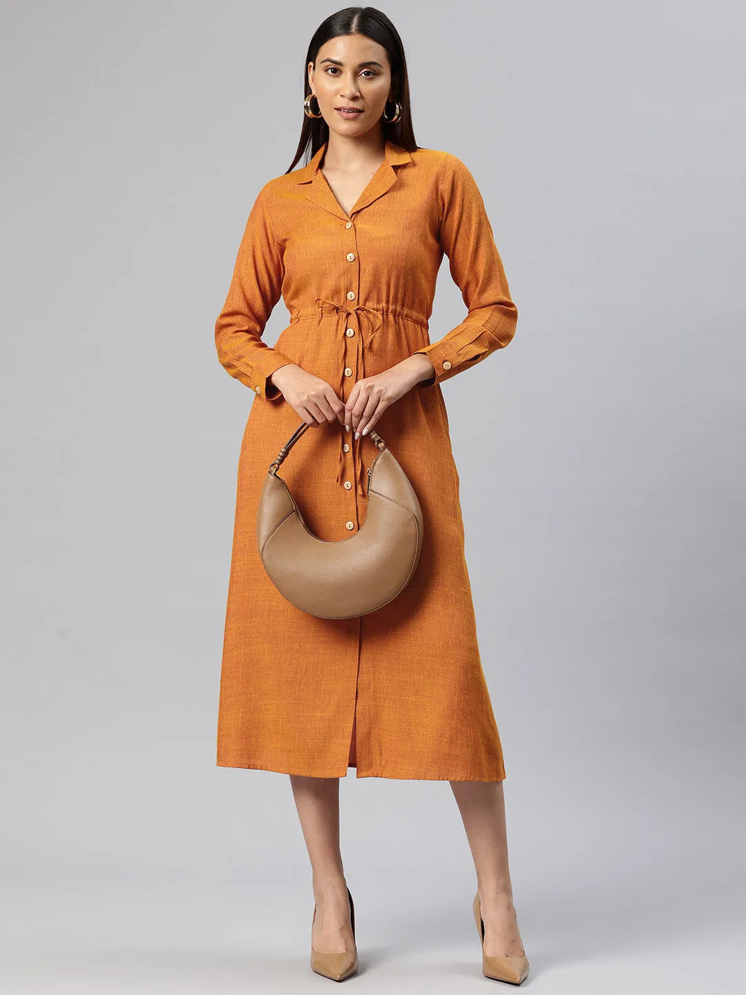 Cottinfab Shirt Midi Dress