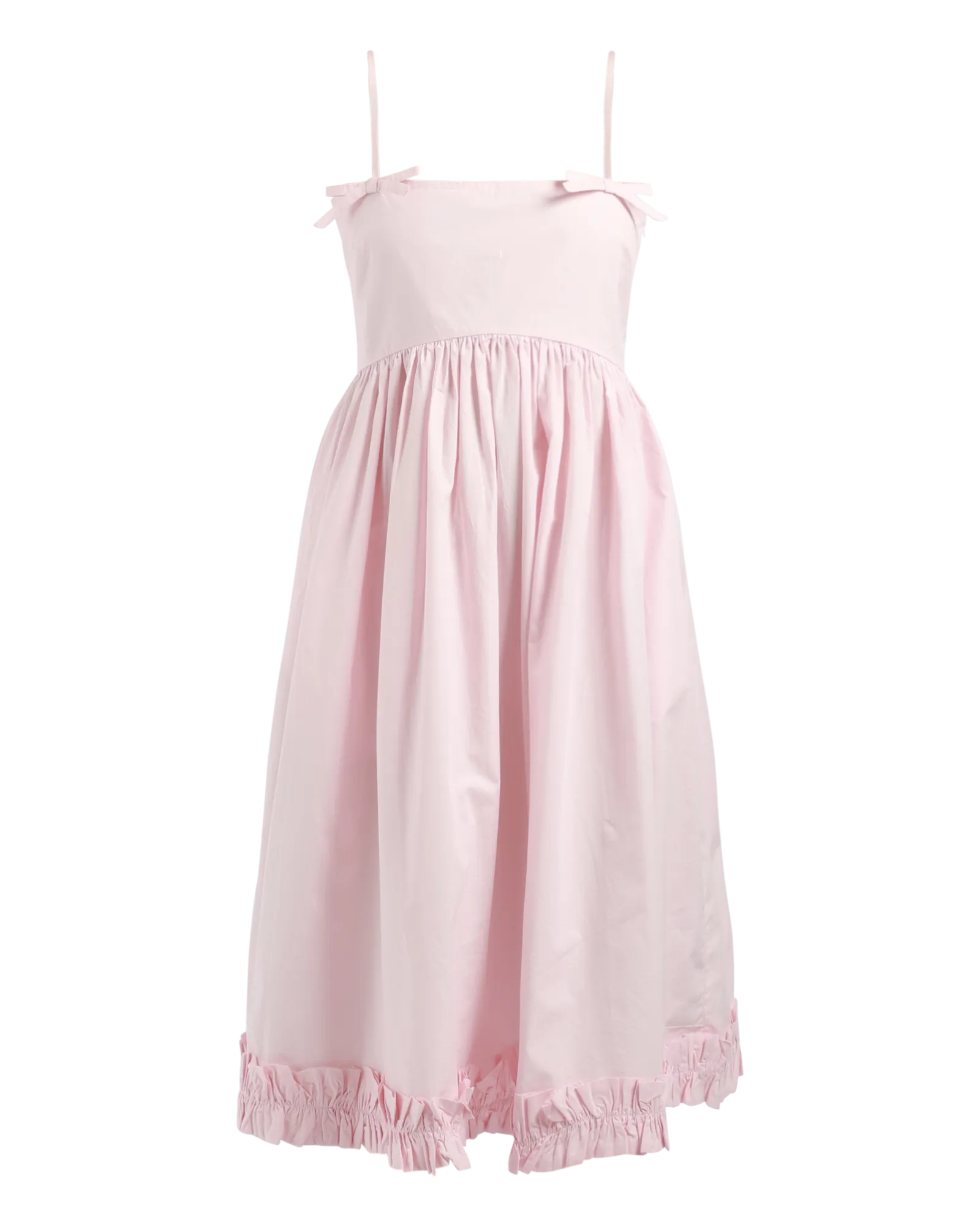 Cotton Poplin Strap Dress