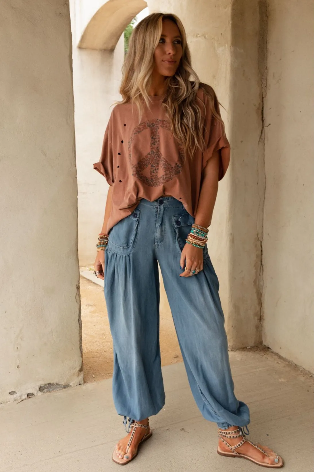 East Bay Loose Fit Cargo Jeans - Denim