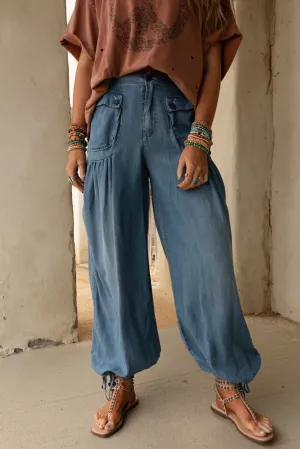 East Bay Loose Fit Cargo Jeans - Denim