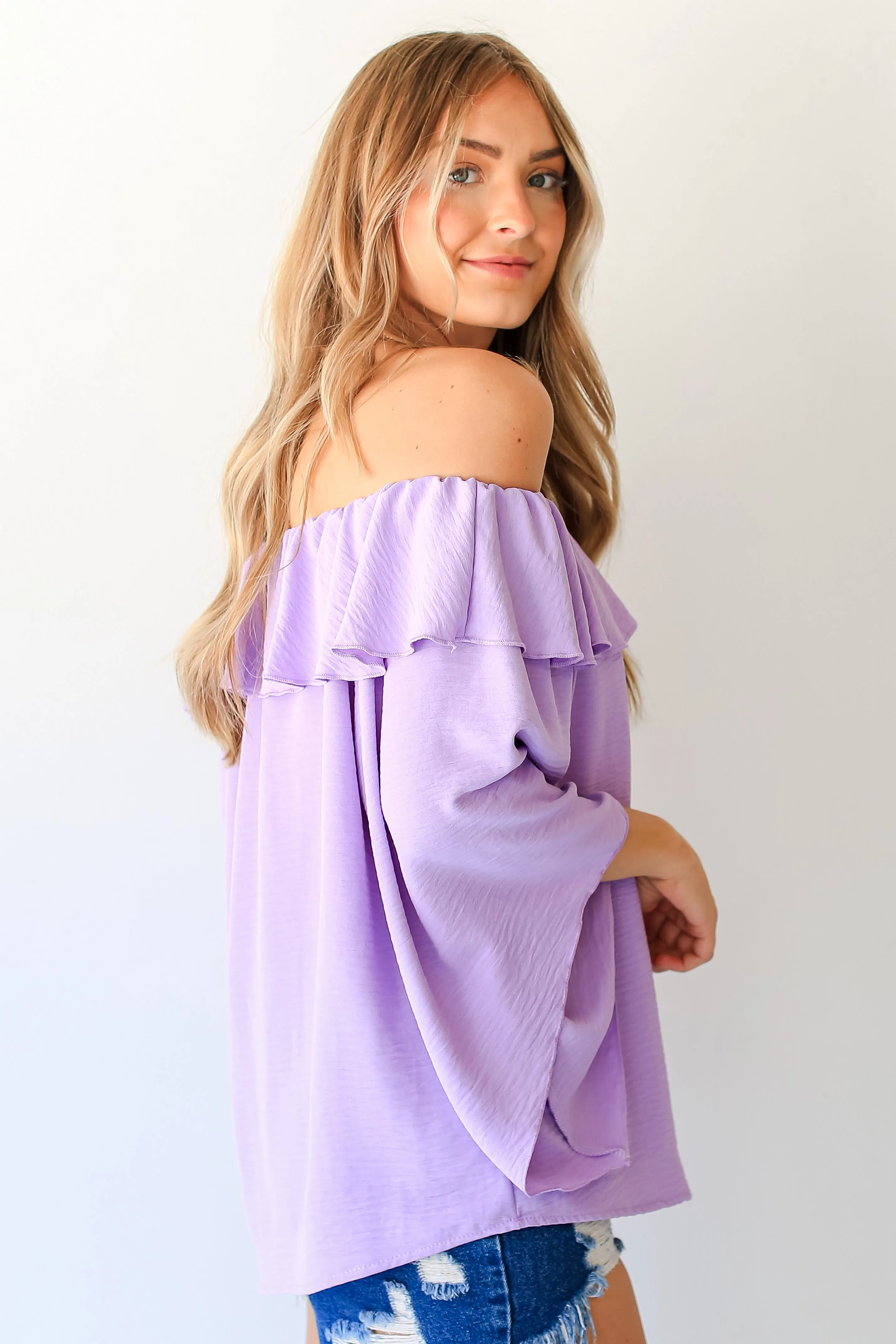 FINAL SALE - High Class Presence Off-The-Shoulder Blouse