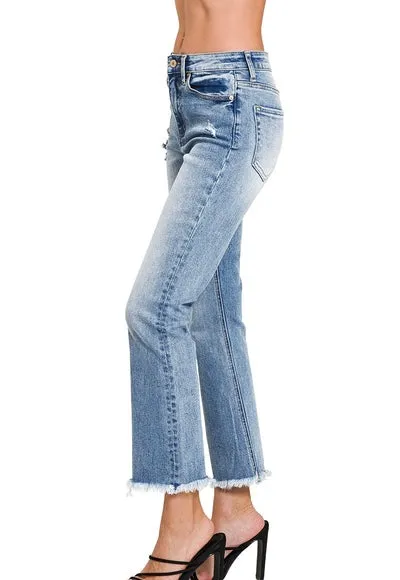 Hailey Cropped Straight Jeans