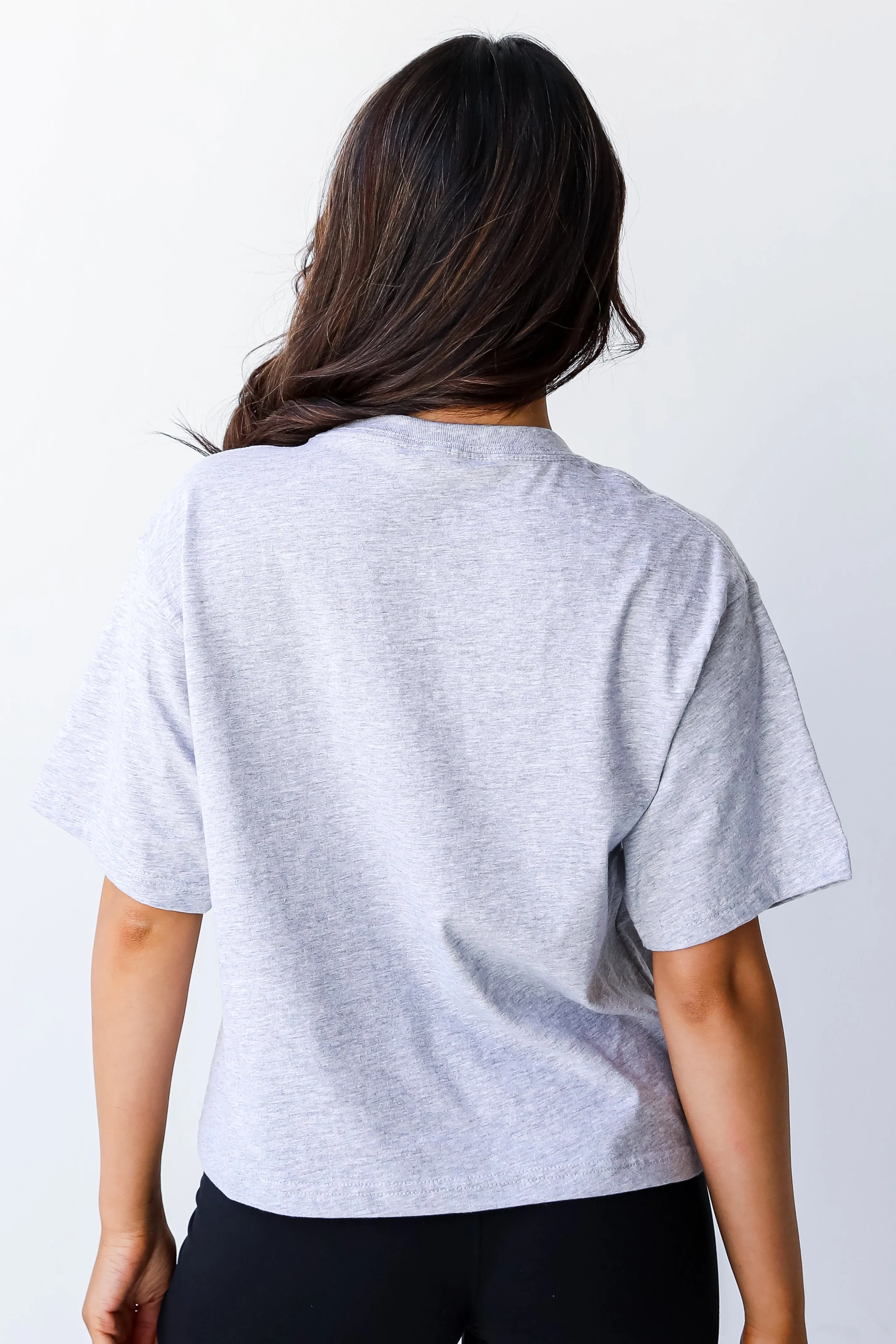 Heather Grey Charleston Cropped Tee