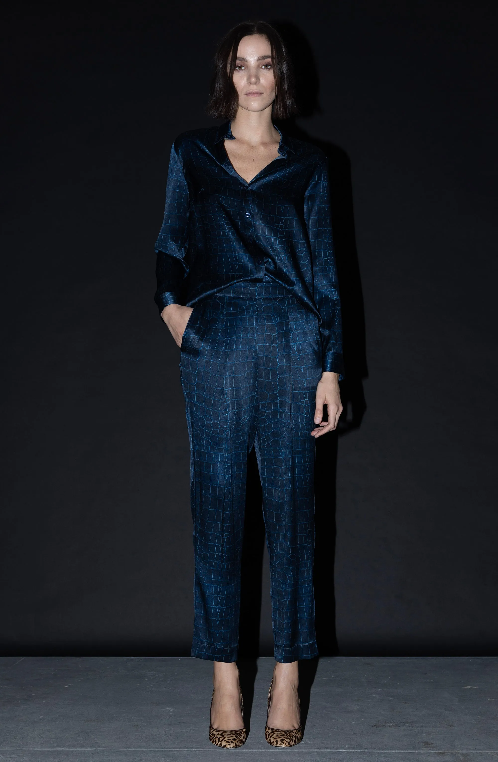 Jogger Pant   Navy Croc