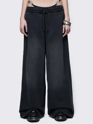 Liv Black Wash Sweatpants