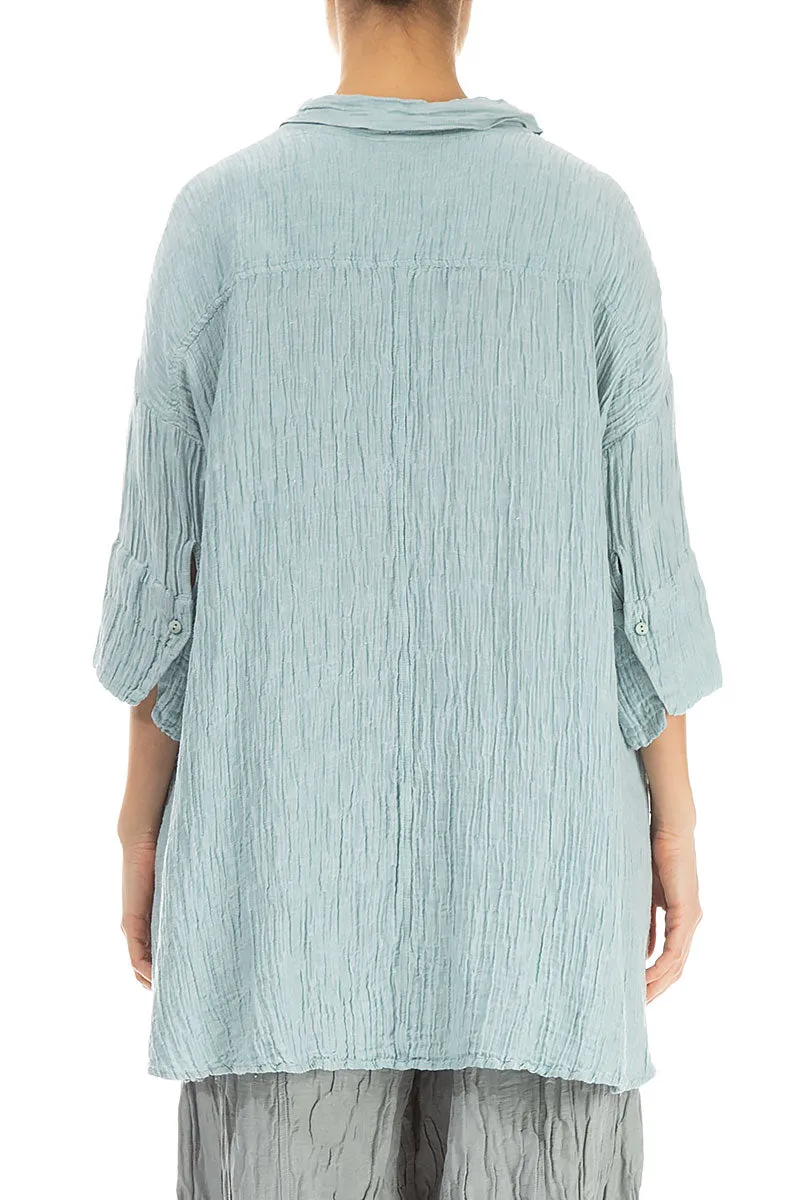 Loose Crinkled Breeze Silk Shirt