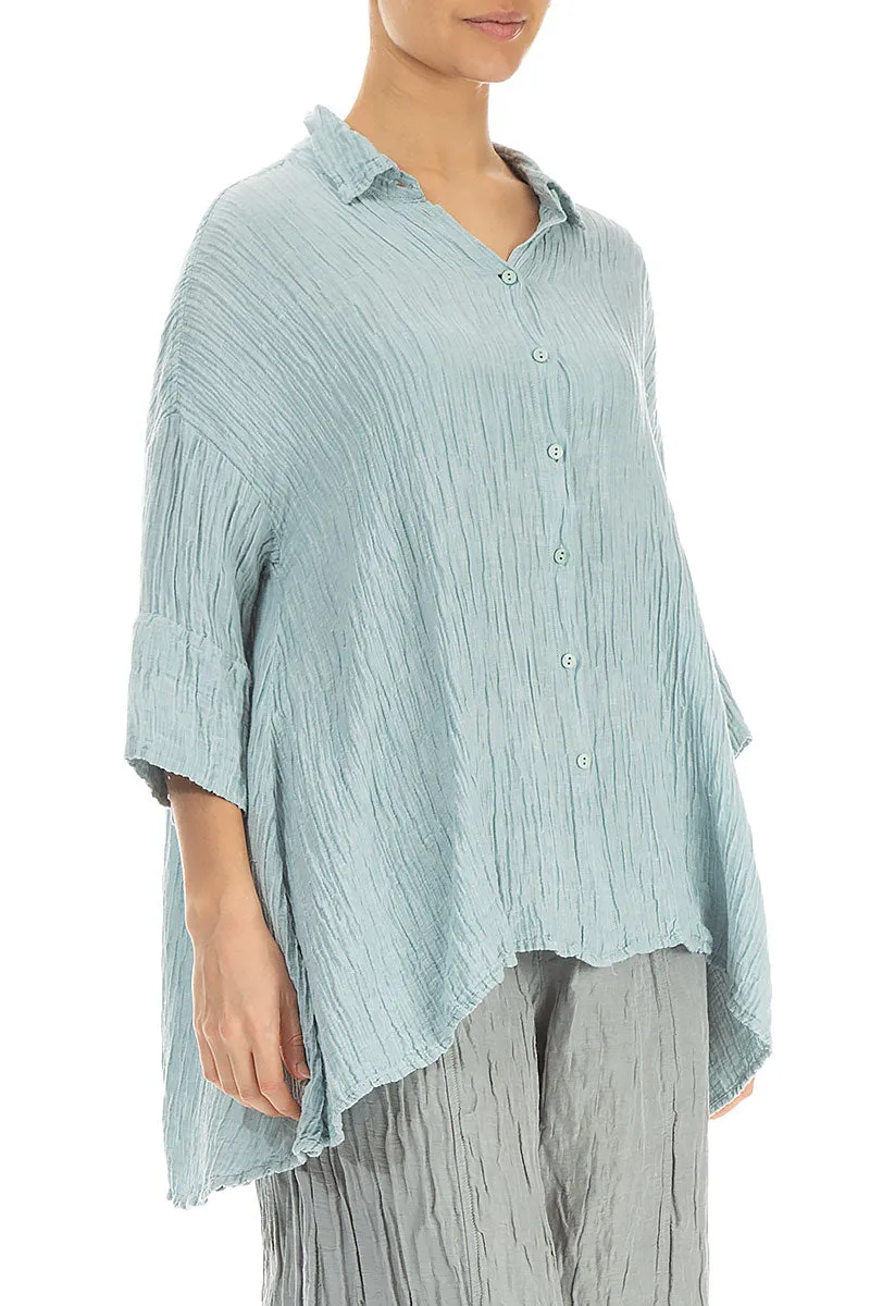 Loose Crinkled Breeze Silk Shirt