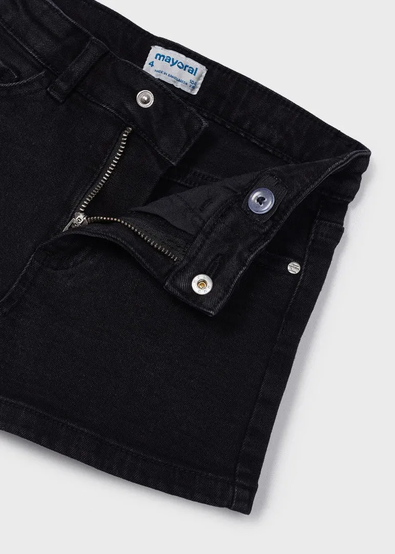 Mayoral Mini Basic Denim Shorts _Black 0236-68