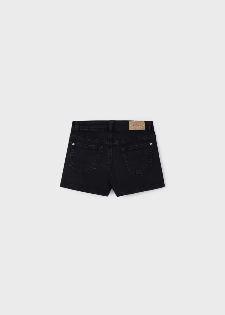 Mayoral Mini Basic Denim Shorts _Black 0236-68