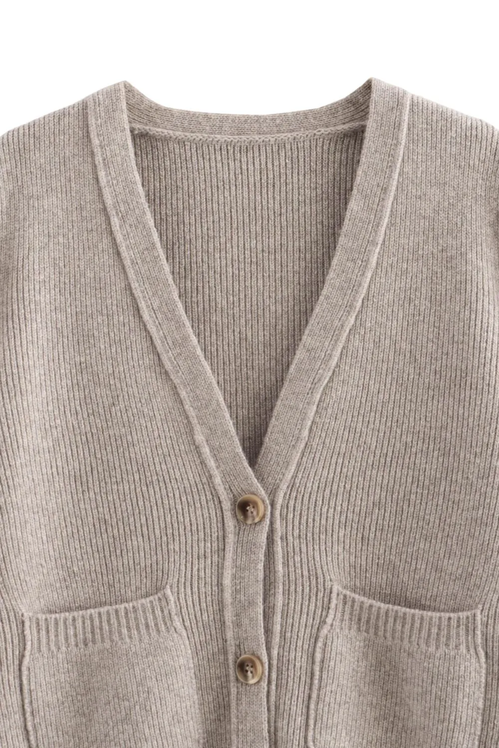 'Paige' Casual Pocket-Detail Knitted Cardigan
