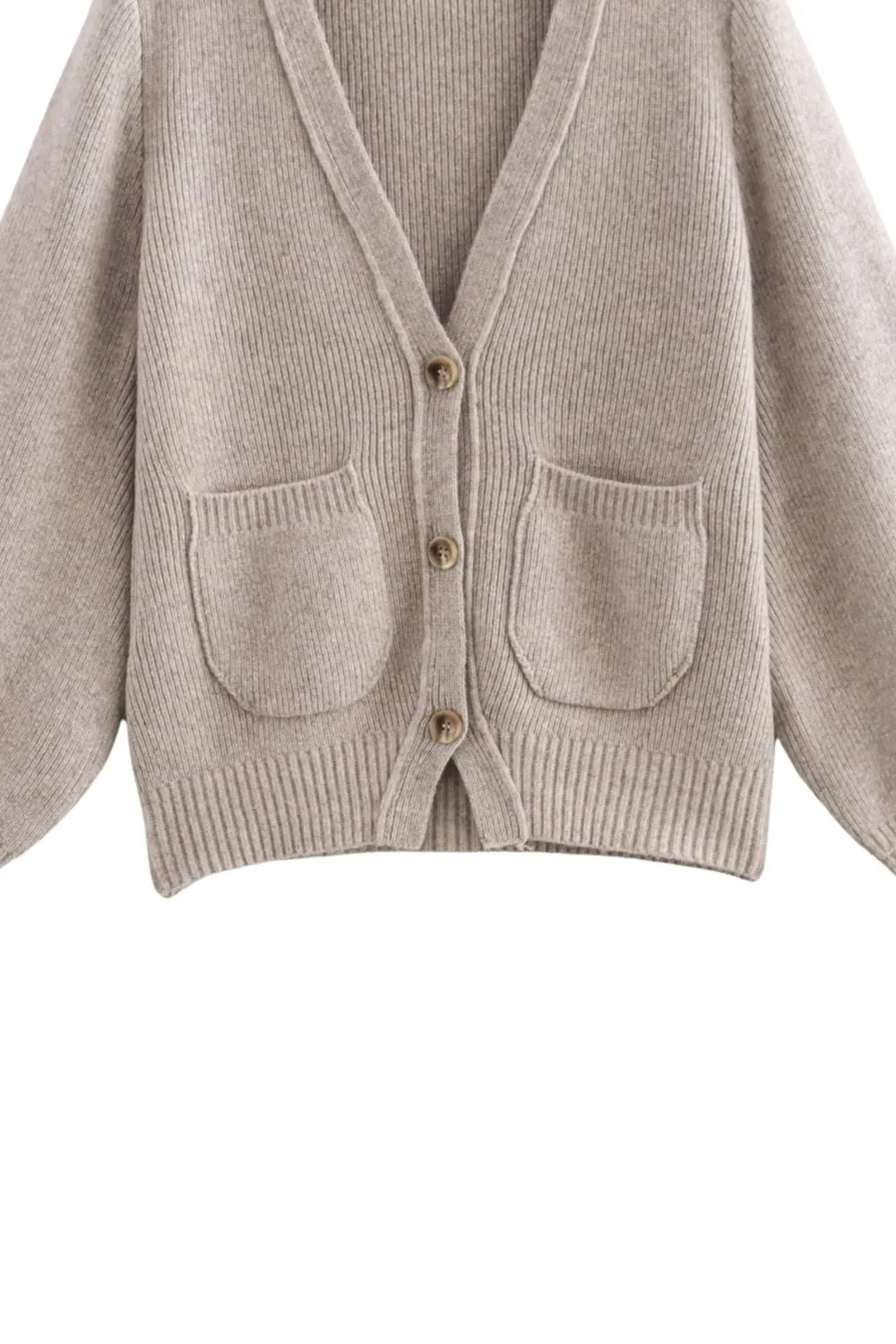 'Paige' Casual Pocket-Detail Knitted Cardigan
