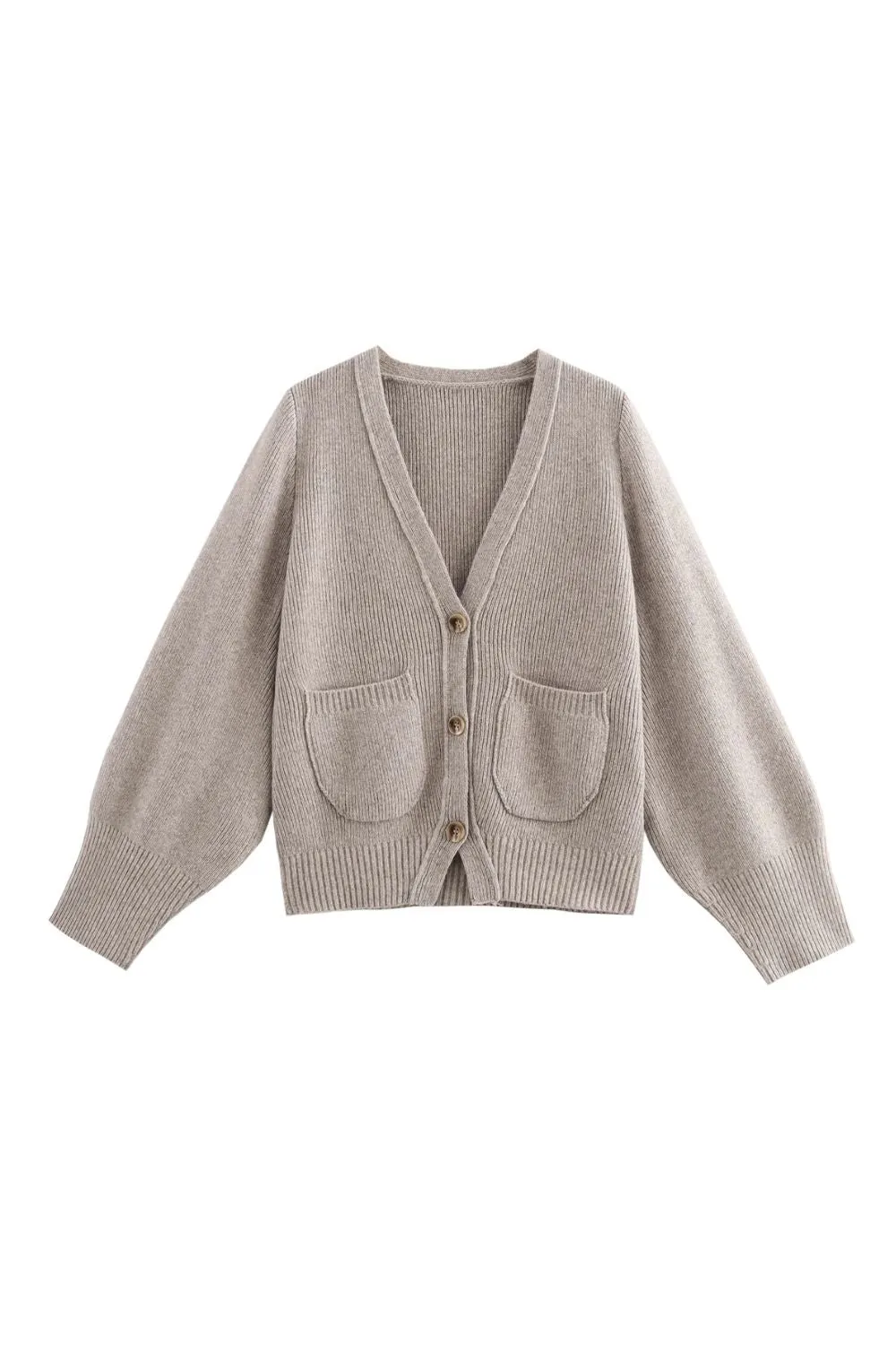 'Paige' Casual Pocket-Detail Knitted Cardigan