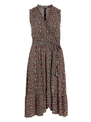 Ruffle Detail Midi Dress