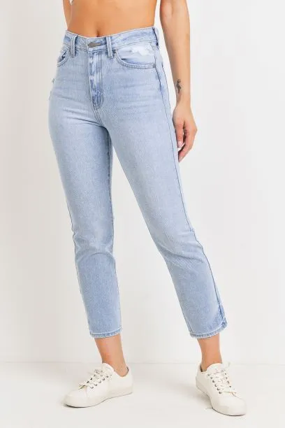 *SIERRA SUPER HIGH RISE GIRLFRIEND JEAN LIGHT WASH