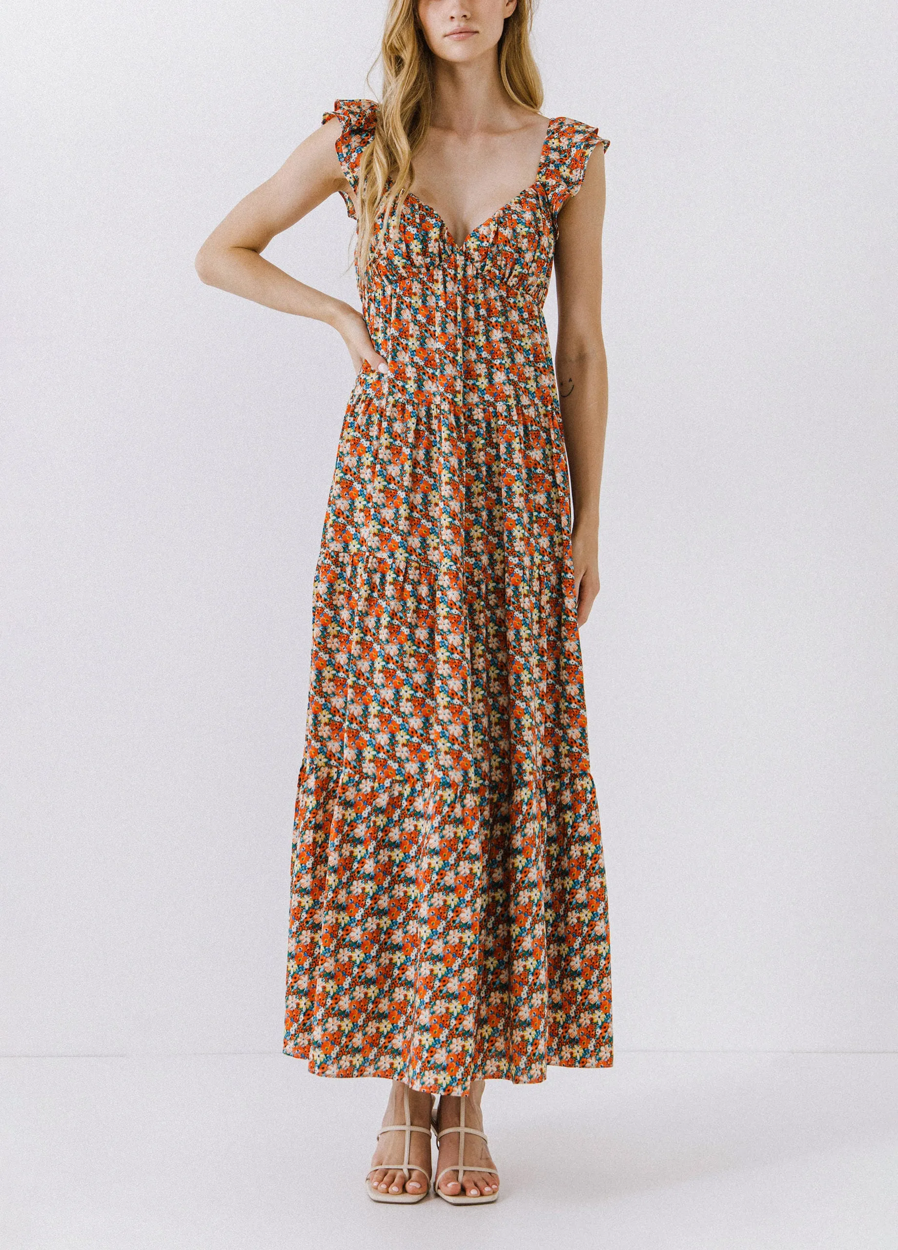 V-Neck Maxi Dress