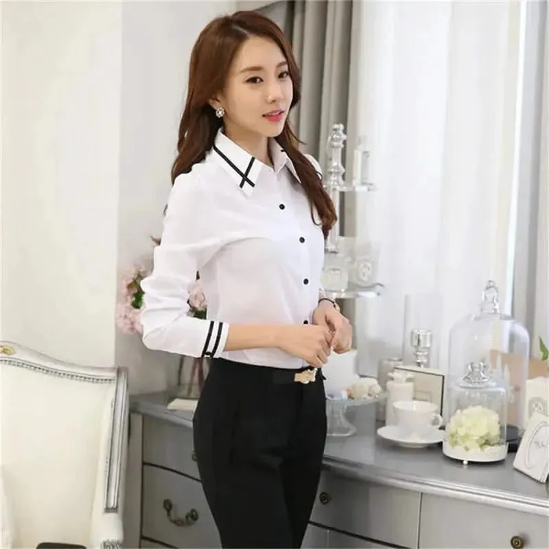 Women's Office Lady Chiffon Slim Blouse