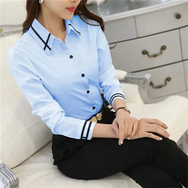 Women's Office Lady Chiffon Slim Blouse