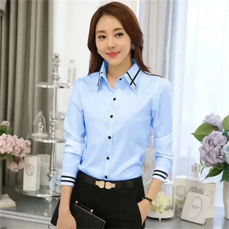 Women's Office Lady Chiffon Slim Blouse